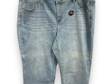 Capris By Lane Bryant In Blue Denim, Size: 18 For Sale