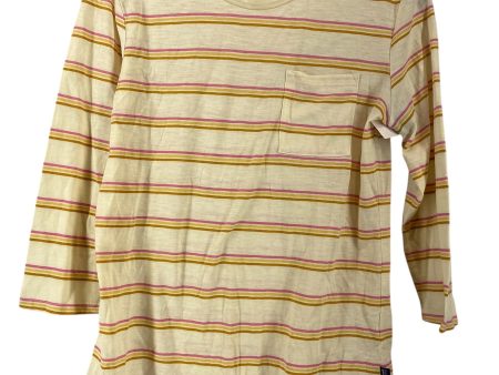 Athletic Top Long Sleeve Collar By Patagonia In Yellow, Size: S Online Sale