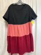 Dress Casual Midi By Shein In Black & Red, Size: 2x For Discount