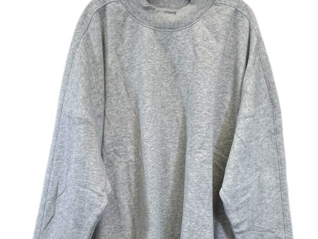 Sweatshirt Crewneck By Tek Gear In Grey, Size: 4x Online Sale