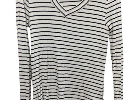 Top Long Sleeve Basic By Cherish In Striped Pattern, Size: S For Cheap