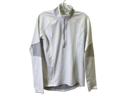 Athletic Top Ls Collar By Athleta In Cream, Size:M Discount