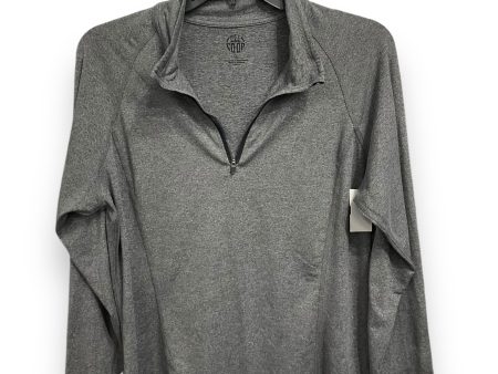 Athletic Top Long Sleeve Collar By Rei In Grey, Size: L Cheap