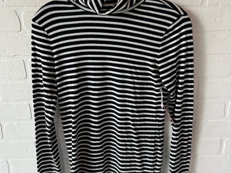 Top Long Sleeve Basic By Gap In Black & White, Size: Xs Sale