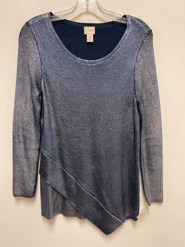 Sweater By Chicos In Navy, Size: S Sale