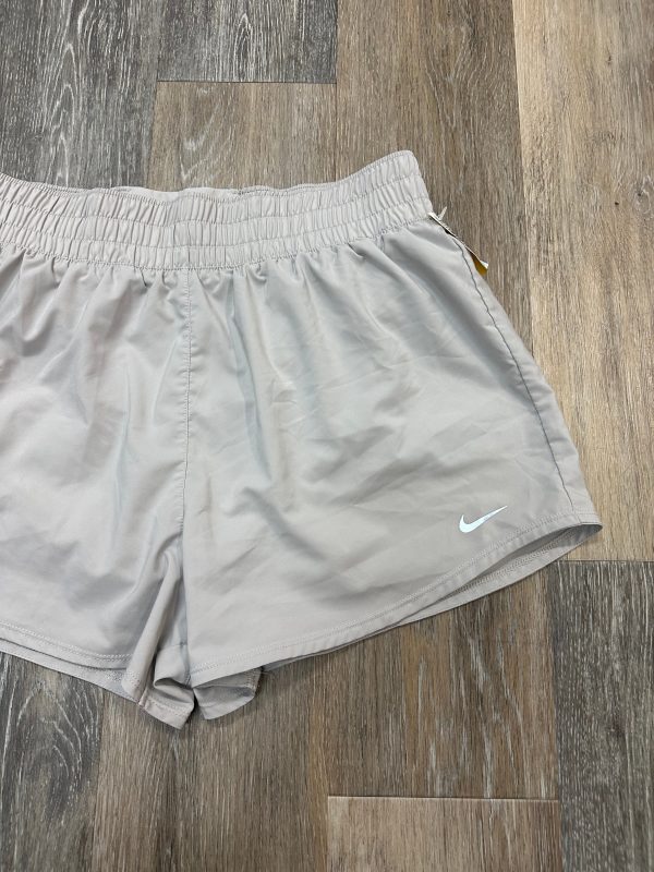 Athletic Shorts By Nike Apparel In Tan, Size: L on Sale