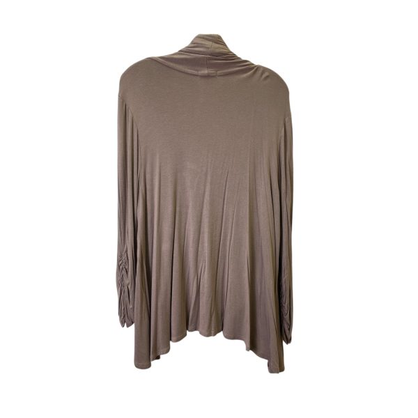 Cardigan By Chacha Vente In Taupe, Size:1X Online now