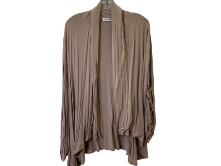 Cardigan By Chacha Vente In Taupe, Size:1X Online now