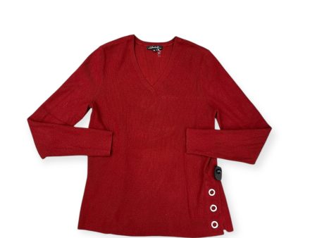 Sweater By Charlie B In Red, Size: L Hot on Sale