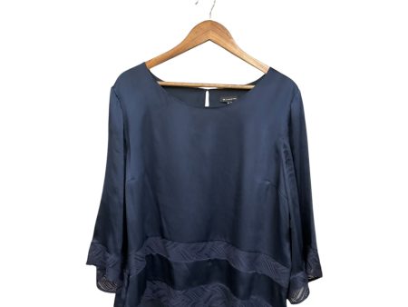 Top 3 4 Sleeve By H For Halston In Navy, Size: Xl For Discount