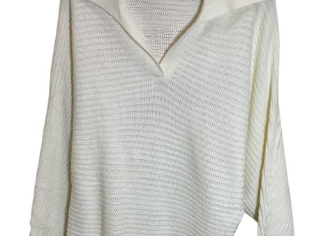 Sweater By Clothes Mentor In Cream, Size: M Cheap