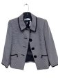 Blazer By Tahari By Arthur Levine In Black & White, Size: M For Discount