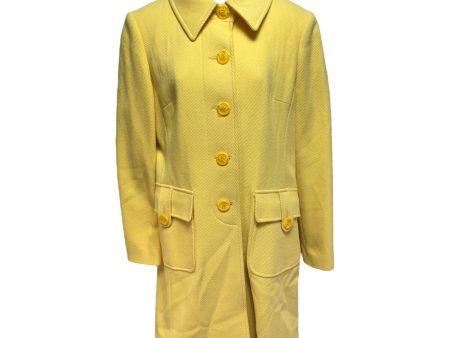 Coat Wool By Talbots In Yellow, Size: 6 Supply