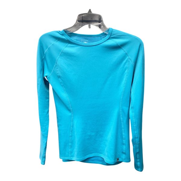 Athletic Top Long Sleeve Crewneck By The North Face In Blue, Size: S Fashion