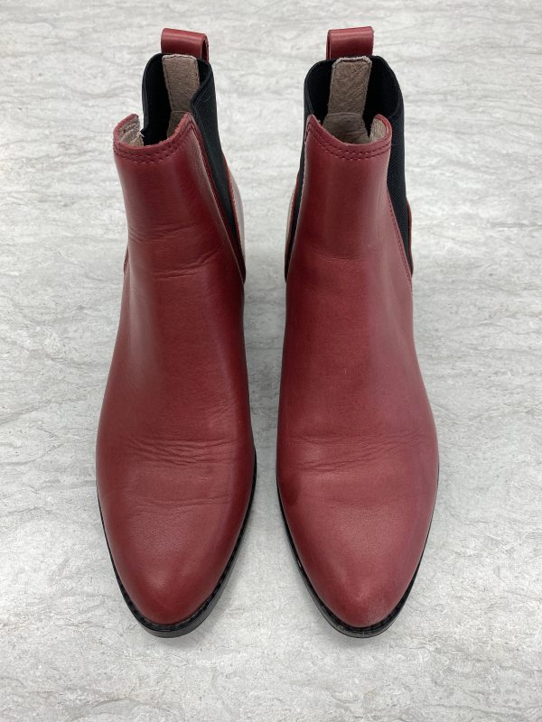 Boots Ankle Heels By Madewell In Red, Size: 6.5 For Discount