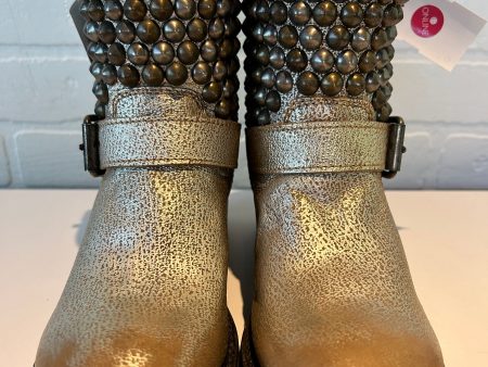 Boots Mid-calf Flats By Ash In Gold, Size: 5 For Sale