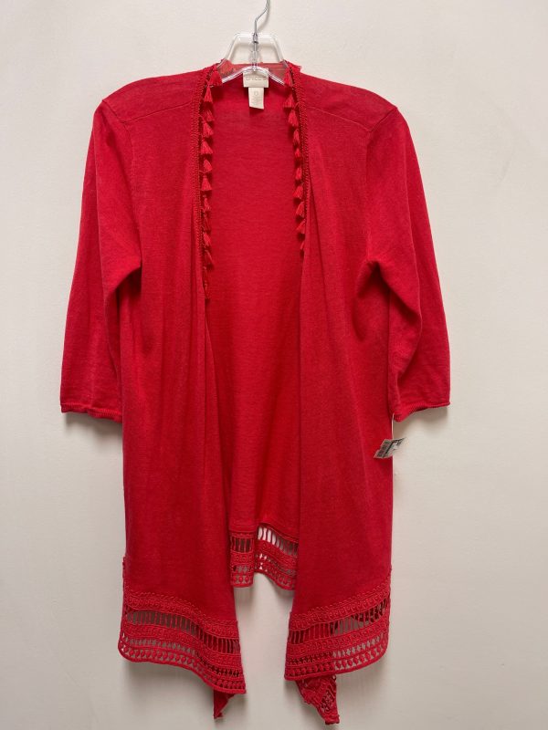 Cardigan By Chicos In Red, Size: S on Sale