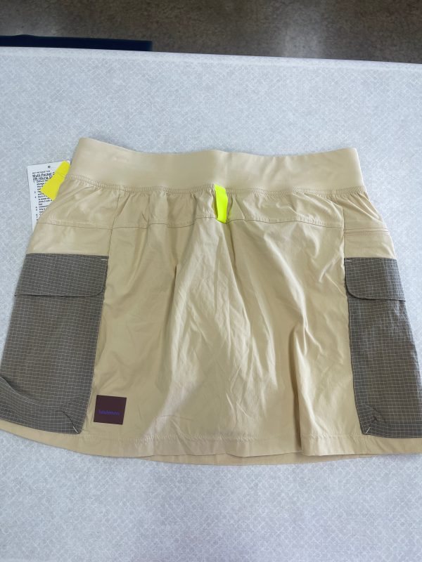 Athletic Skort By Lululemon In Tan, Size: 12 Sale