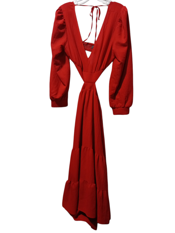 Dress Party Long By Shein In Red, Size: S Online Hot Sale