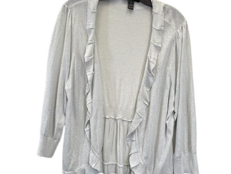 Cardigan By Inc In Silver, Size: 2x Cheap