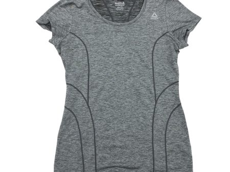 GREY ATHLETIC TOP SS by REEBOK Size:XS Supply