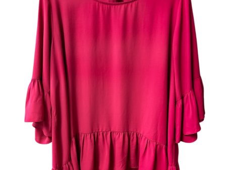 Top 3 4 Sleeve By Karen Kane In Pink, Size: 1x Sale