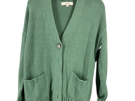 Cardigan By Loft In Green, Size: M For Cheap