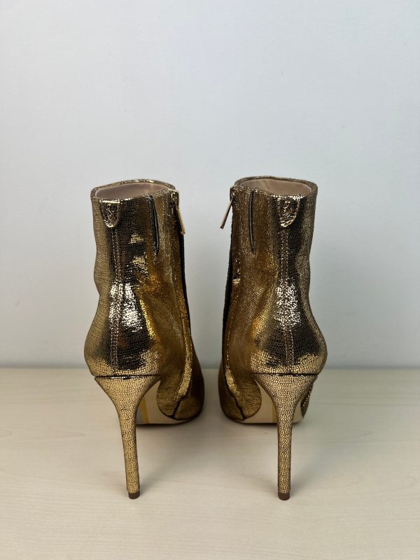 Boots Ankle Heels By Sam Edelman In Gold, Size: 7.5 For Discount