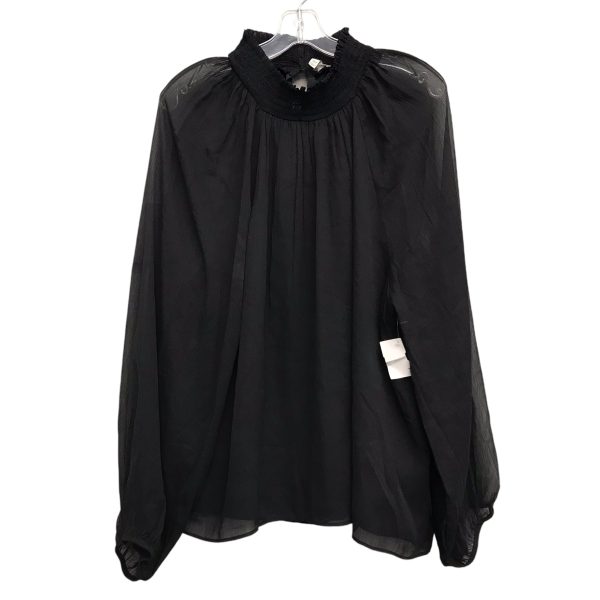 BLACK TOP LS by JOIE Size:1X For Cheap