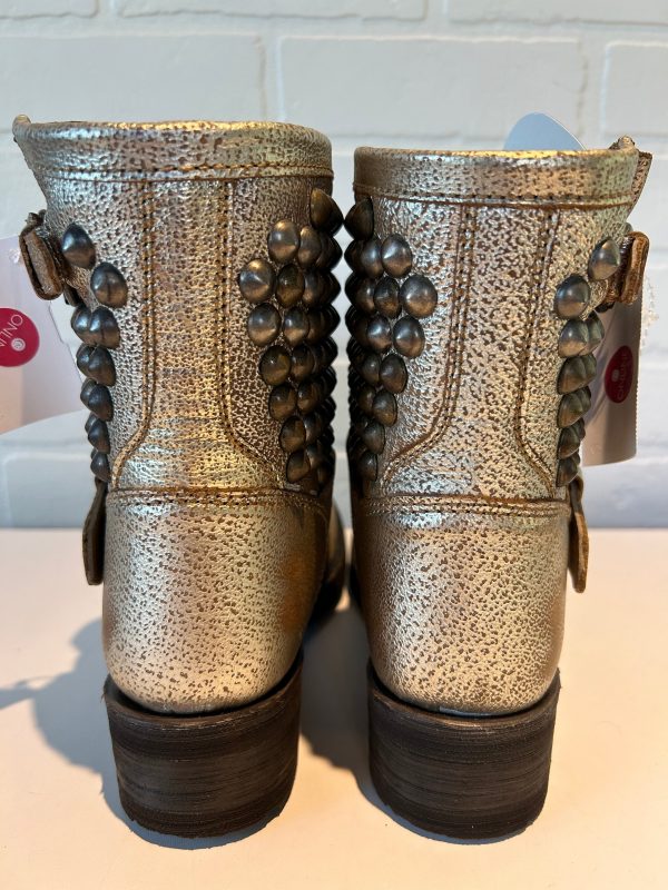 Boots Mid-calf Flats By Ash In Gold, Size: 5 For Sale