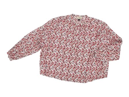 Top Ls By Universal Thread In Red & White, Size:Xl Discount