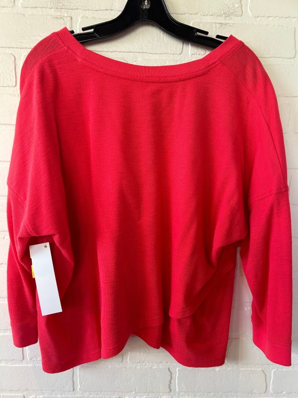 Athletic Top Long Sleeve Crewneck By Calvin Klein Performance In Red, Size: Xl Online