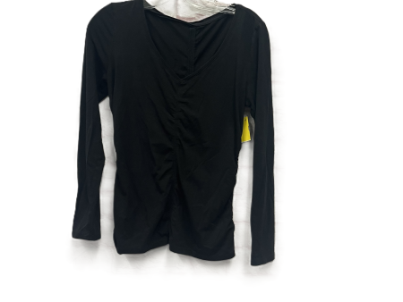 Athletic Top Long Sleeve Crewneck By Athleta In Black, Size: M For Discount