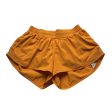 Athletic Shorts By Lululemon In Orange, Size: 6 For Cheap