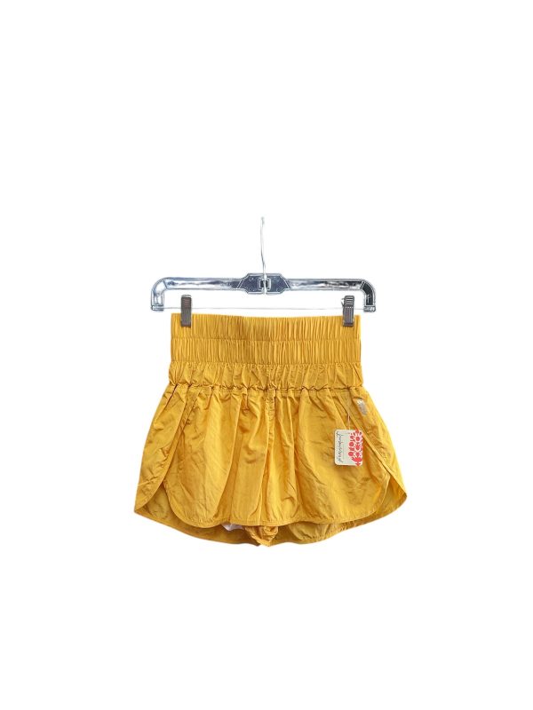 Athletic Shorts By Free People In Yellow, Size: Xs Online Hot Sale