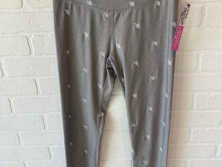 Athletic Leggings By Clothes Mentor In Grey & White, Size: 6 Fashion