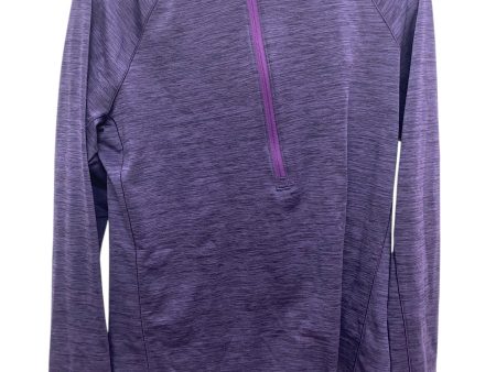 Athletic Top Long Sleeve Collar By Under Armour In Purple, Size: Xl on Sale