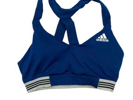 BLUE ATHLETIC BRA by ADIDAS Size:S on Sale