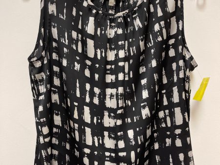 Top Sleeveless By Nine West In Black & Silver, Size: L Sale