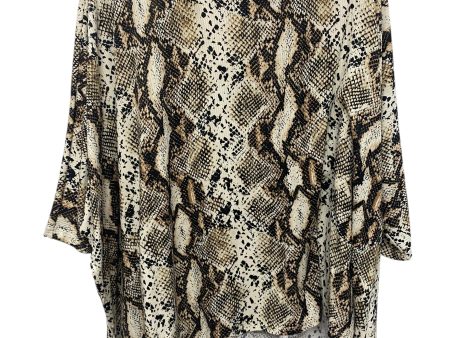 Top Long Sleeve By Clothes Mentor In Snakeskin Print, Size: Xl on Sale