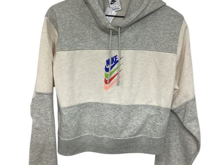 Sweatshirt Hoodie By Nike Apparel In Grey, Size: M Sale