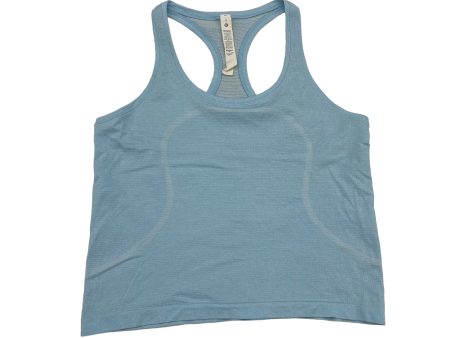 BLUE ATHLETIC TANK TOP by LULULEMON Size:L Online Sale