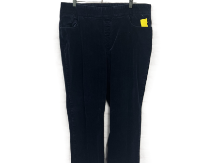 Pants Corduroy By Denim And Company In Navy, Size: 16 Online now