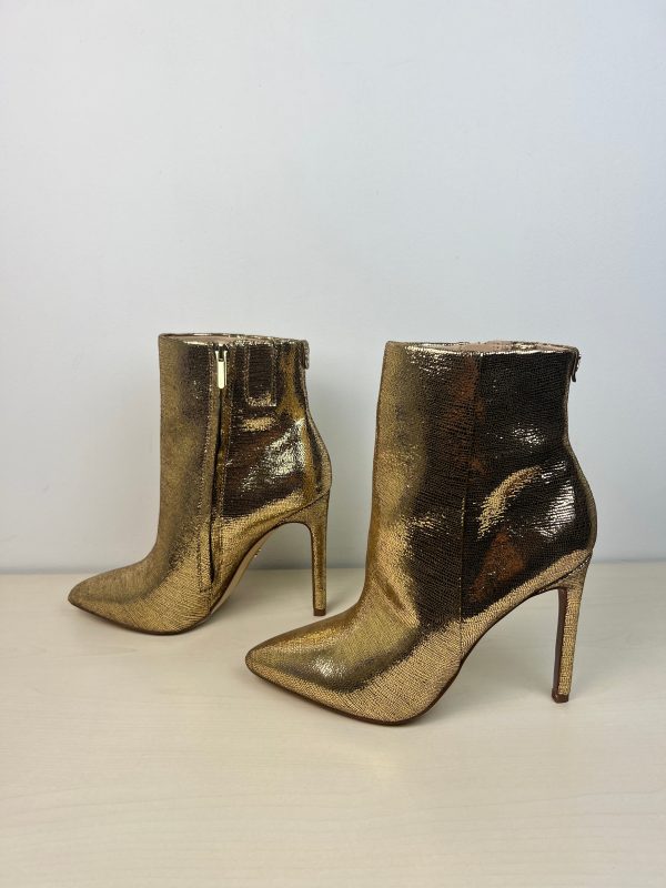 Boots Ankle Heels By Sam Edelman In Gold, Size: 7.5 For Discount