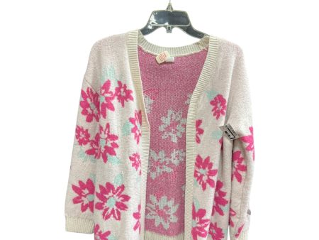 Sweater Cardigan By Cme In Pink & White, Size: Xl For Cheap