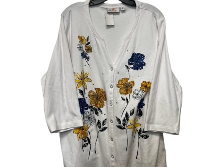 Cardigan By Quaker Factory In Floral, Size: Xl For Cheap