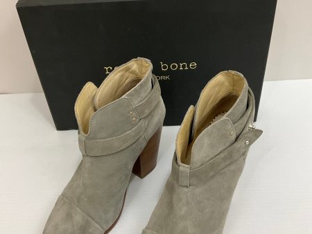 Boots Ankle Heels By Rag And Bone In Grey, Size: 7.5 Online now