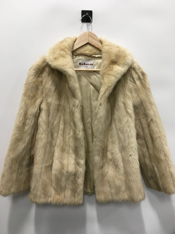 Coat Fur By N.L.KAPLAN  In Tan, Size: S Online Hot Sale