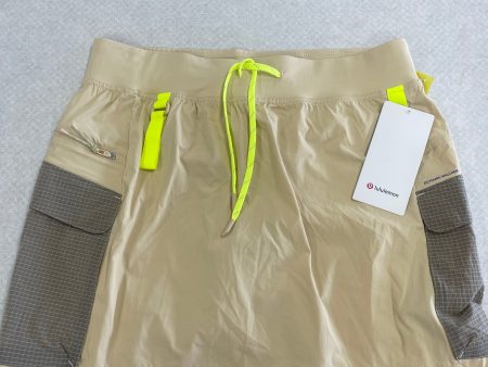 Athletic Skort By Lululemon In Tan, Size: 12 Sale