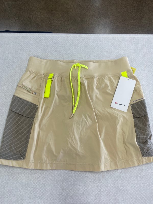 Athletic Skort By Lululemon In Tan, Size: 12 Sale